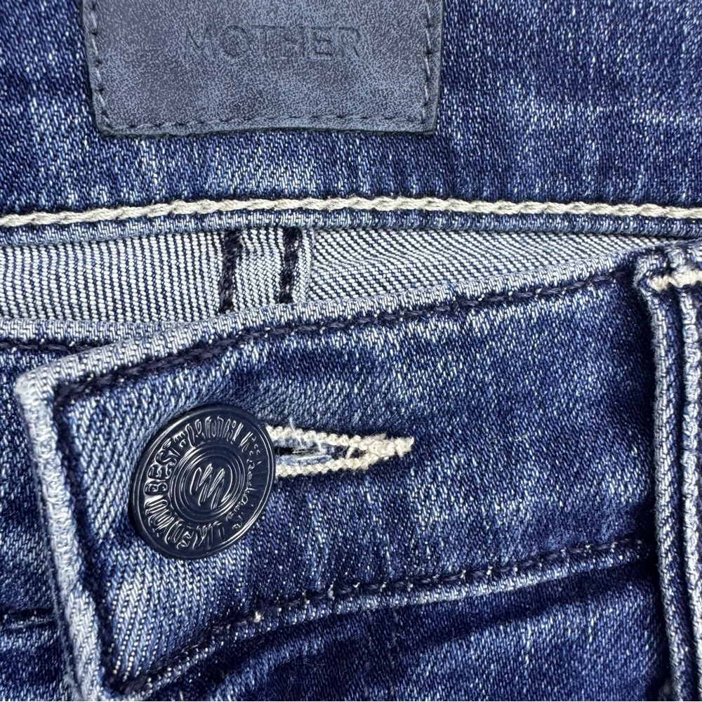 ‼️SALE‼️ Mother The Mid Rise Dazzler Ankle Fray Jeans - Picture 4 of 9